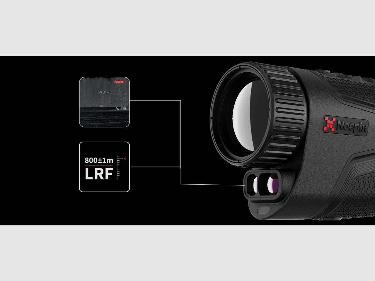 Taschen-Wärmebildmonokular NocPix LUMI LRF, Bild 7 von 12