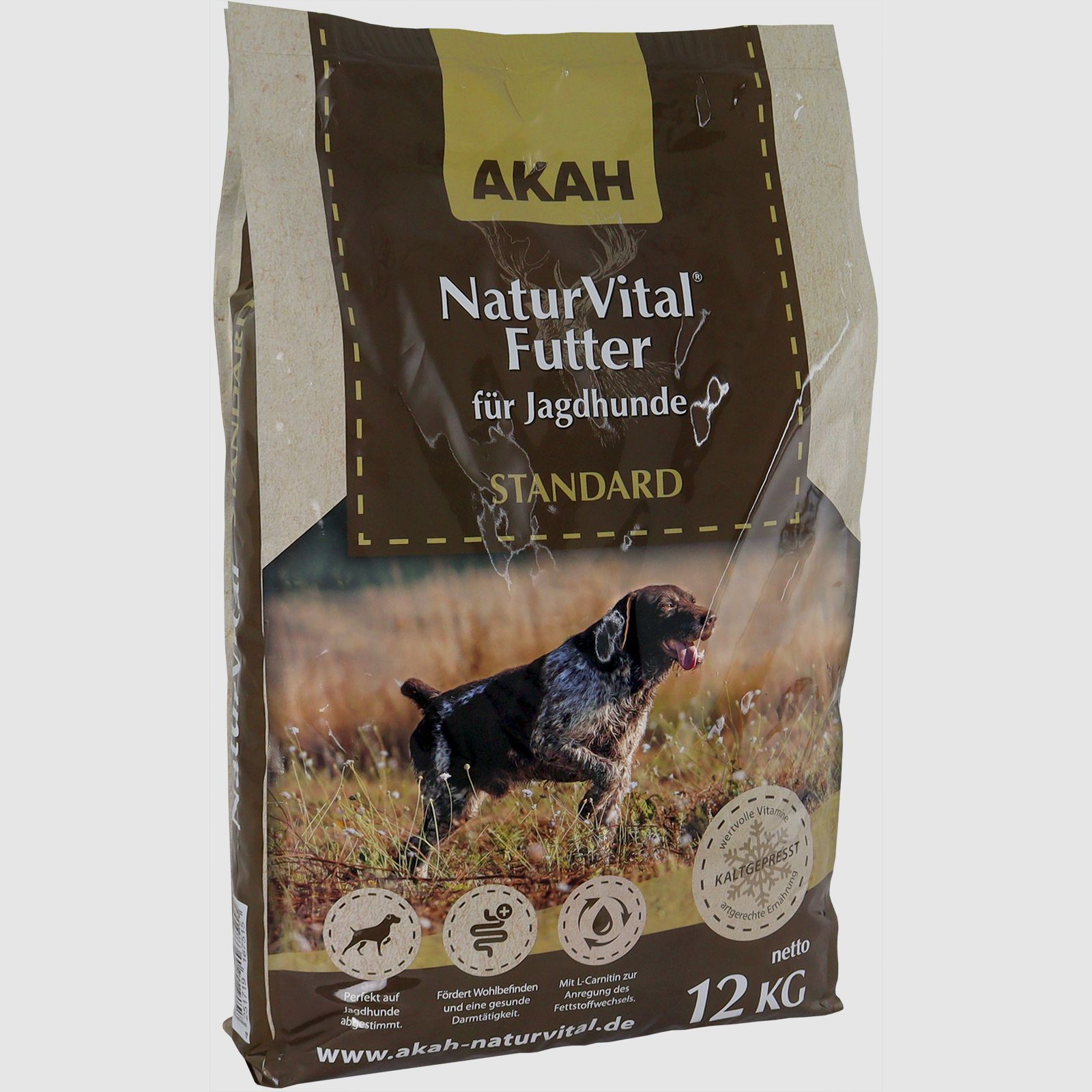 AKAH NaturVital® STANDARD Mangime Completo per Cani da Caccia - 12 kg