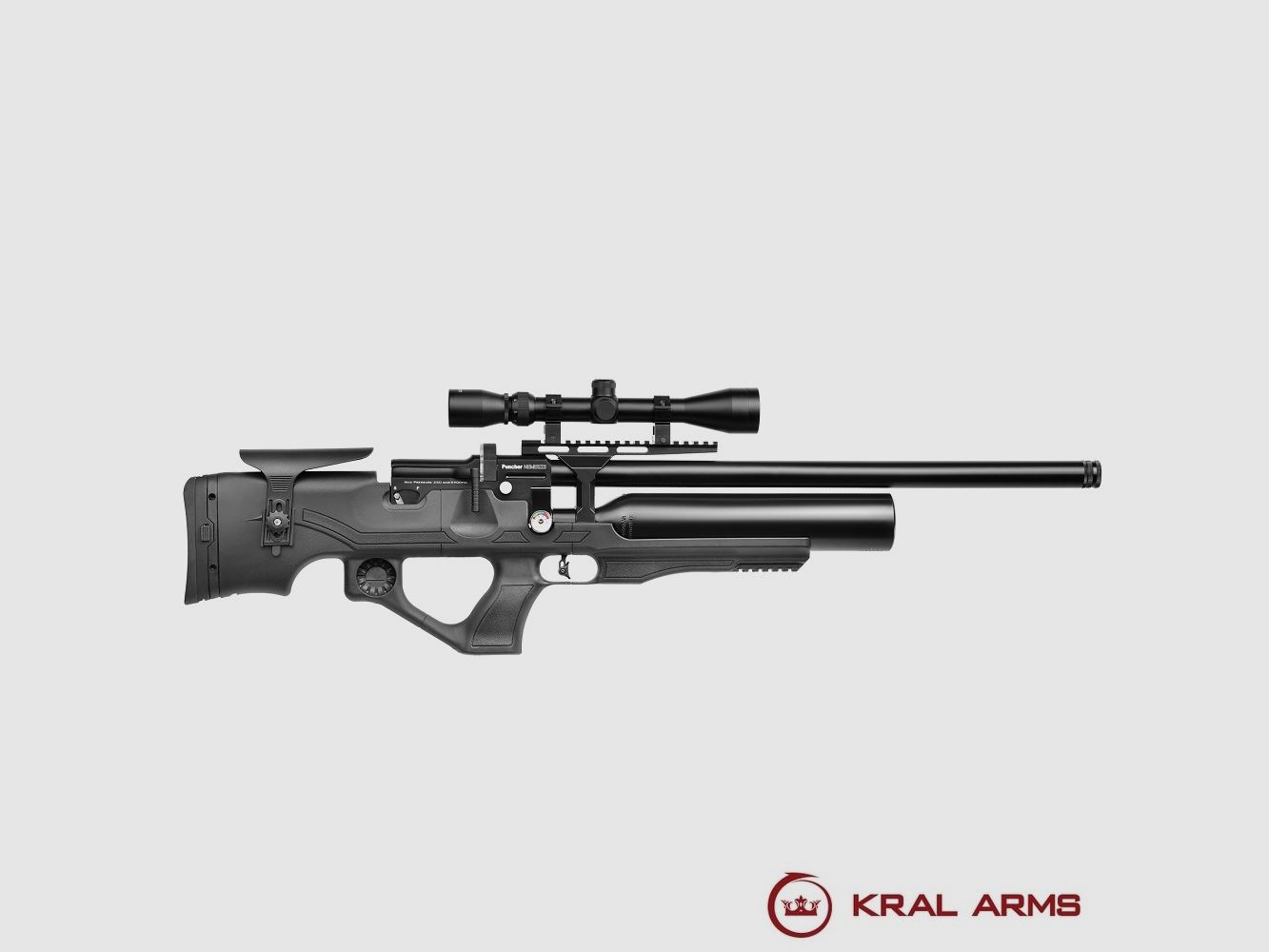 Karabina PCP KRAL Puncher Knight Syntetyczna kal. 4,50 i 5,50 mm – 24 Jouli (Z 2 lufami)