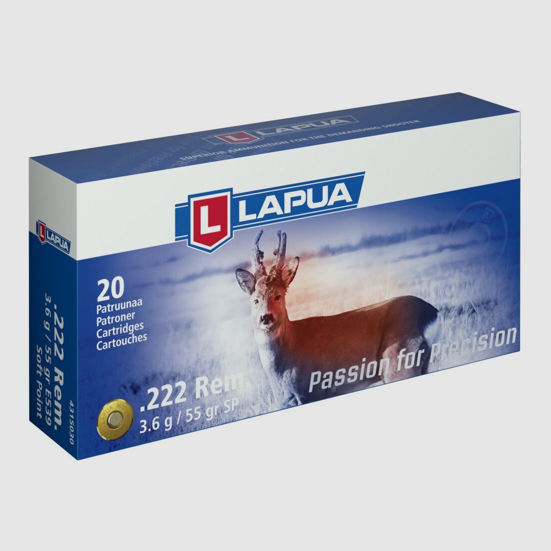 Lapua .222 Rem. SP 3.6g