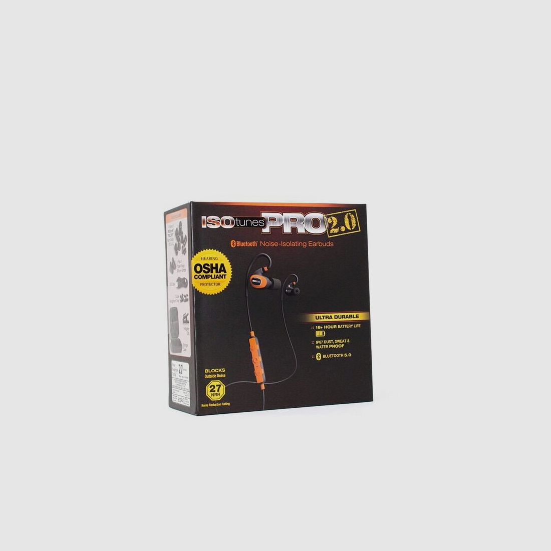 Isotunes Gehörschutz Pro 2.0 EN352 Safety Orange