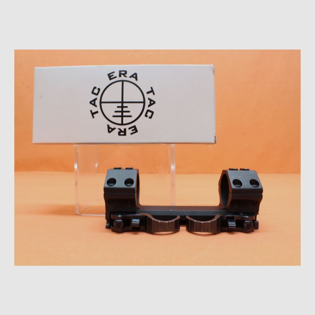 Recknagel Era-Tac QD Blockmontage 30mm (T1013-0010) mit Hebel, Alu schwarz, BH=10mm für Picatinnyprofil