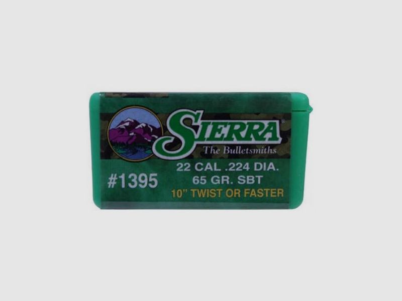 Sierra GameKing Geschosse Kaliber 22 Gewicht 65 Grain SBT, Bild 1 von 2