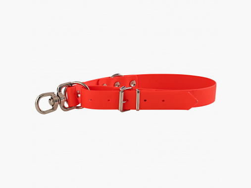 thuis Biothane platte halsband met stop |