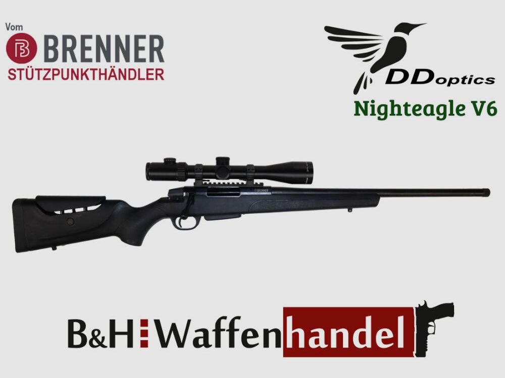 Brenner Komplettpaket:	 BR20 Polymerschaft DDoptics 2.5-16x42 oder 2.5-15x50 Repetierbüchse Kunststoff Finanzierung möglich