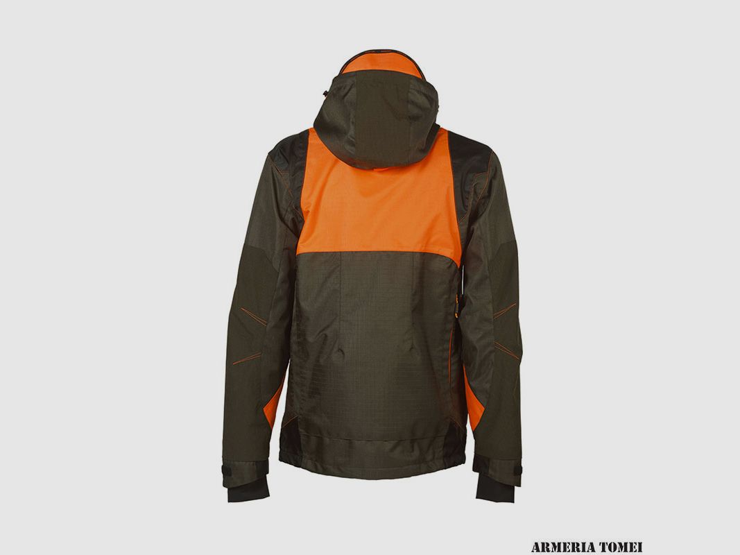 UNIVERS – GIACCA CINGHIALE U-TEX VERDE/ARANCIO, immagine 2 di 4