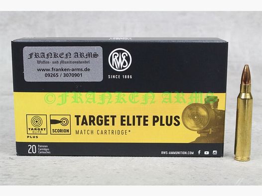 RWS Target Elite Plus .223 Rem. 69gr. 4,5g 20 pièces