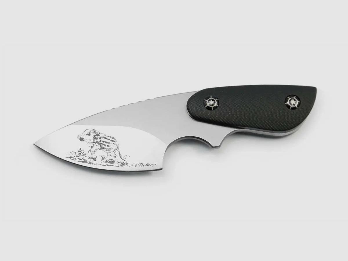 PUMA IP wild boar piglet, G10 black, Neck-Knife