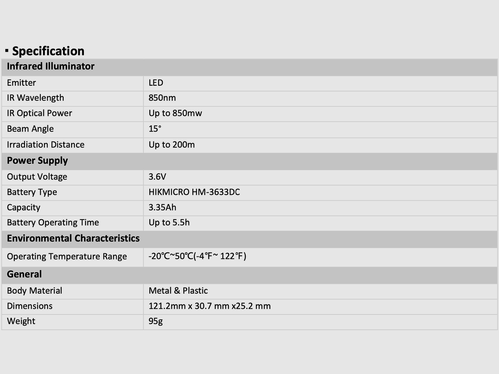 Hikmicro Gryphon IR flashlight 850 nm, image 3 of 3