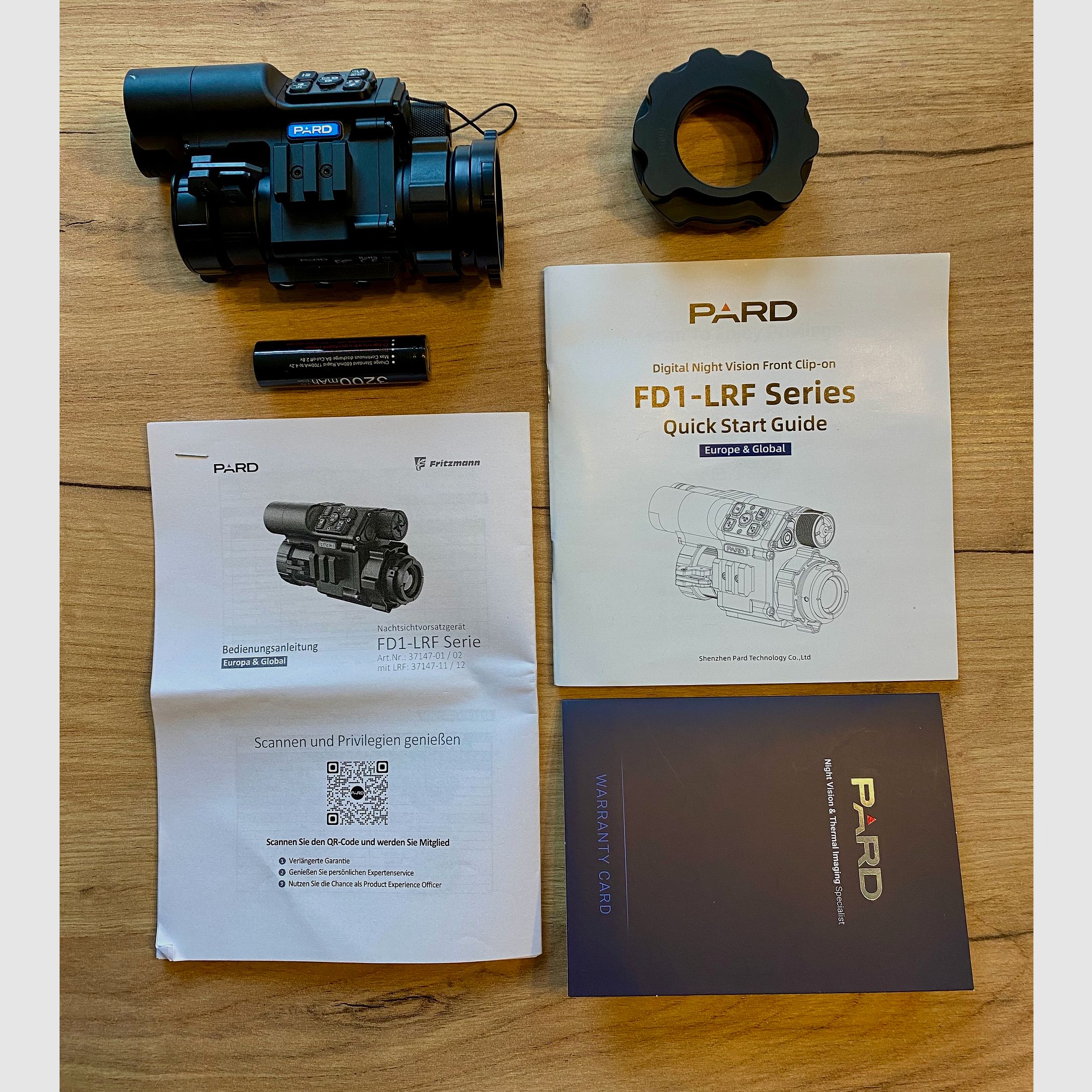 PARD FD1 LRF, 940 nm + Rusan MAR oder Präzise Jagen Adapter