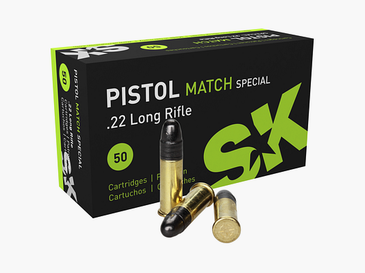 22lr SK Pistol Match SPEZIAL, 291m/s LRN 40gr VE50
