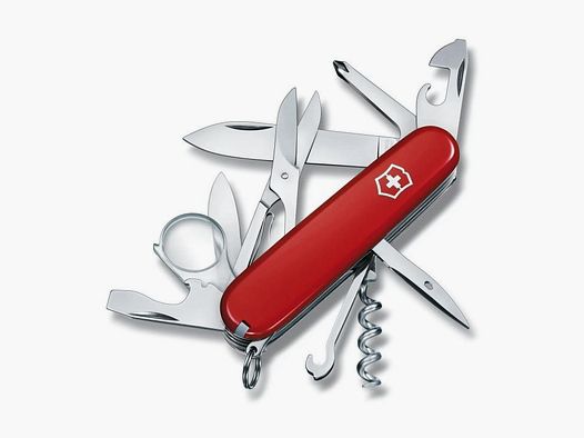 VICTORINOX EXPLORER ROT – Vielseitiges Taschenmesser mit 16 Funktionen