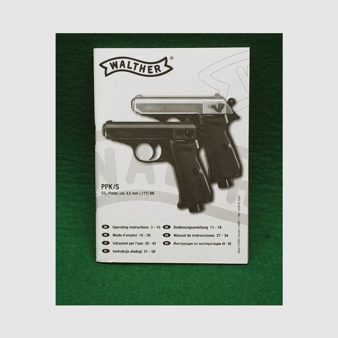Walther PPK/S CO2 pistol