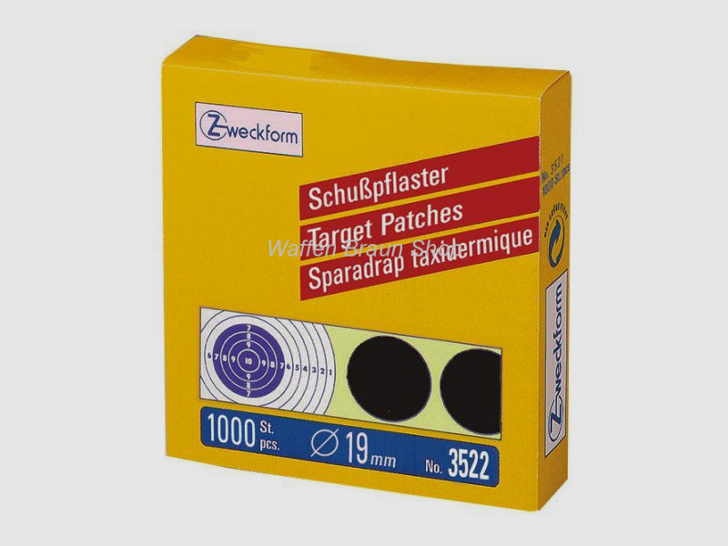 ZWECKFORM Schusspflaster schwarz