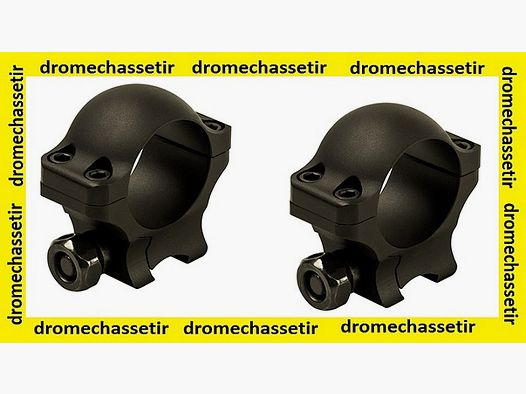 Anelli rinforzati di diametro 25,4 mm per rail da 11 mm, nero