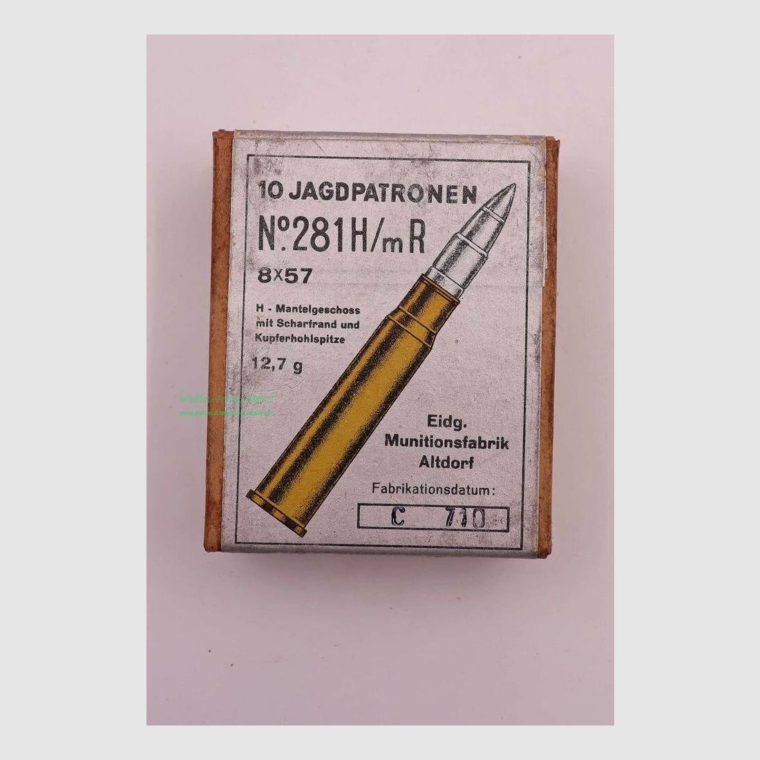 Federal Ammunition Factory, Altdorf Rifle Cartridges