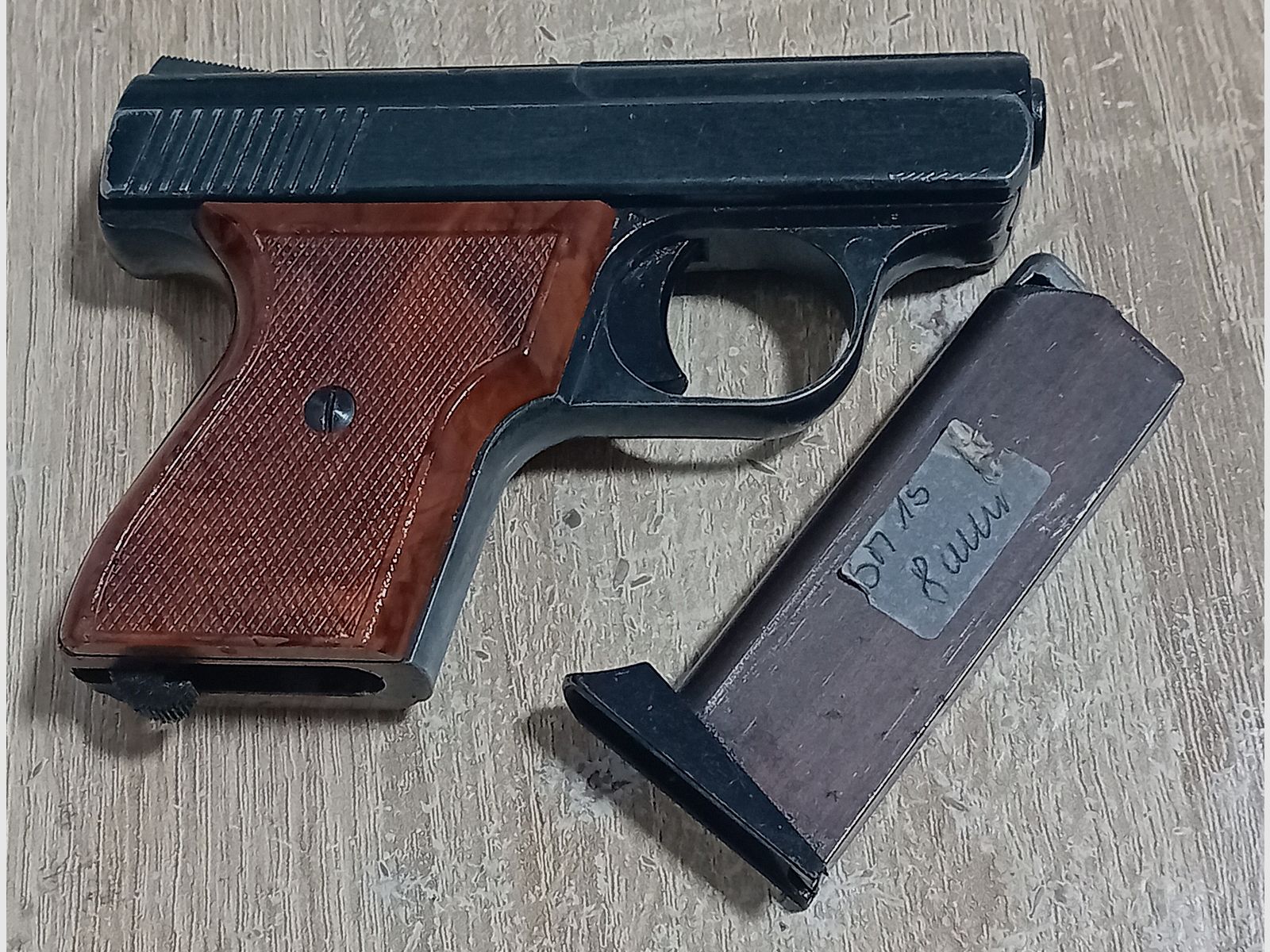 Old Rhön SM 15 caliber 8 mm blank in PTB 83/2 from 1976!