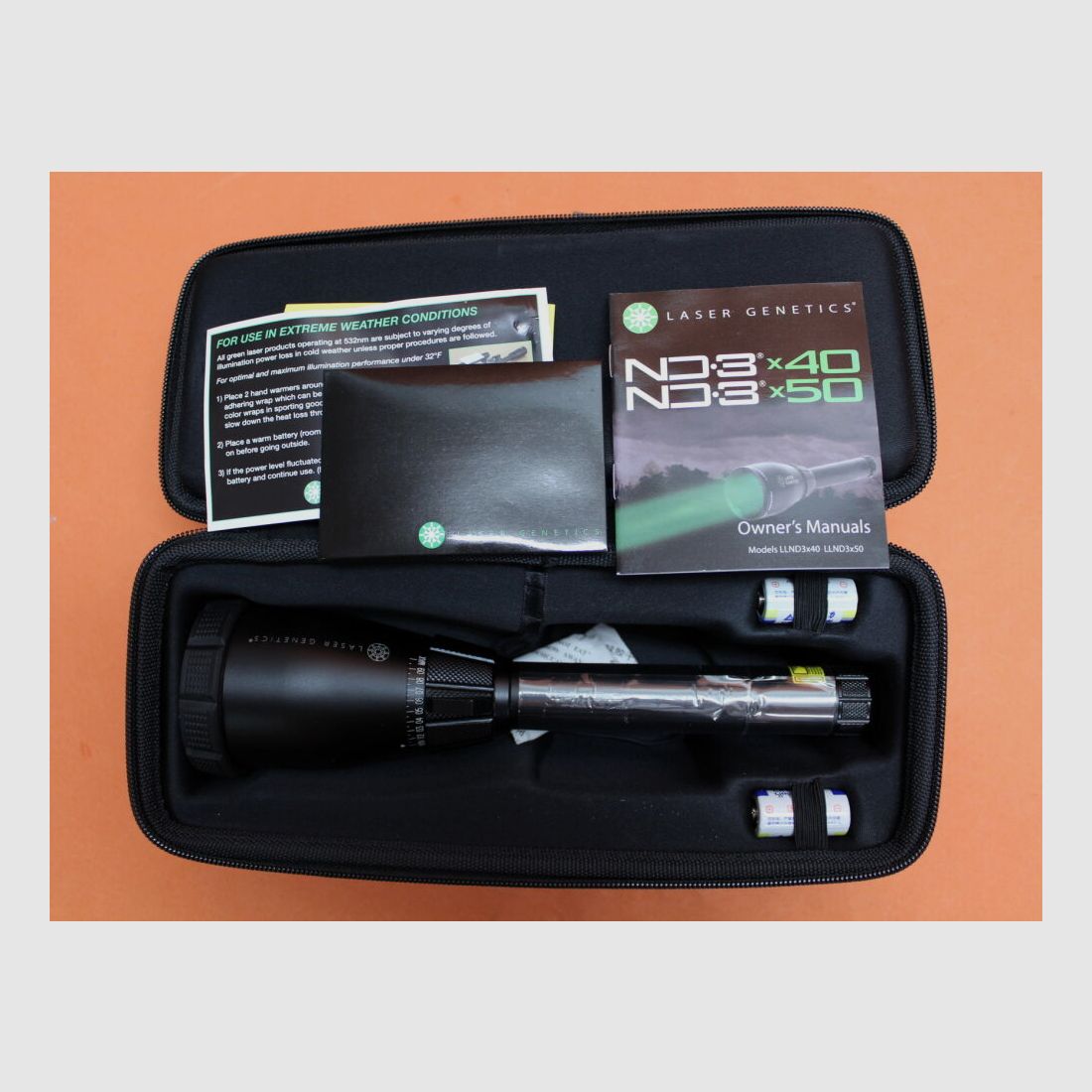 LaserGenetics LaserGenetics ND3x50 Lampe (203369) Laser-Taschenlampe, Reichweite : 4.800 m!!!