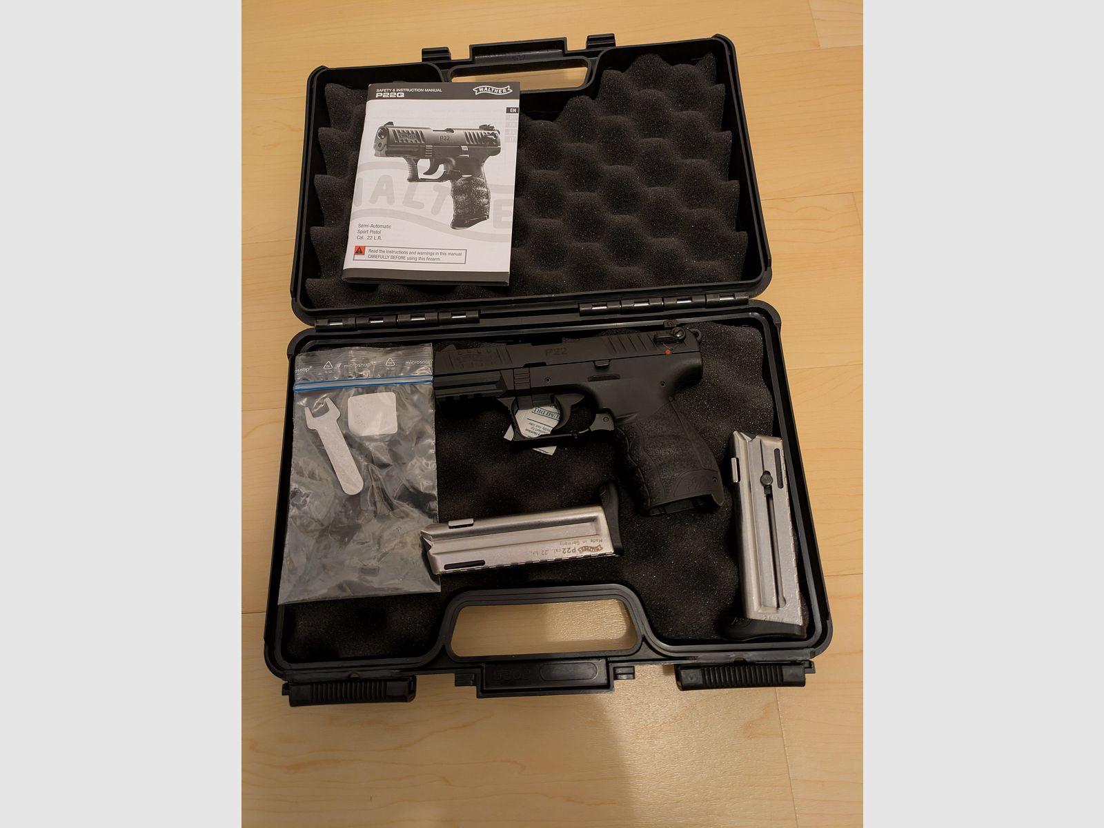 Walther P22Q pistol 3SoPo 22 lfb