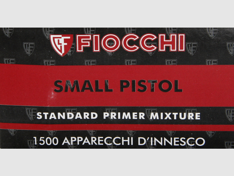 FIOCCHI S.P. BOXER Zündhütchen Small Pistol Zünder 1.500St. > vgl. FEDERAL #100 Geco 4152 CCI #500