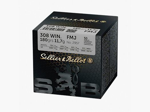 Amunicja Sellier&Bellot .308 Win 180 gr/11,7g FMJ