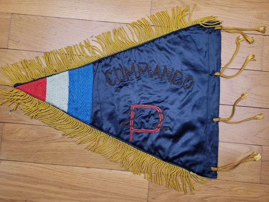 Sehr seltener Fanion Commando P22 – Loyalistische vietnamesische Einheit – Indochina – Ca. 1951 1954 -Top Qualität – TBE, Bild 2 von 12
