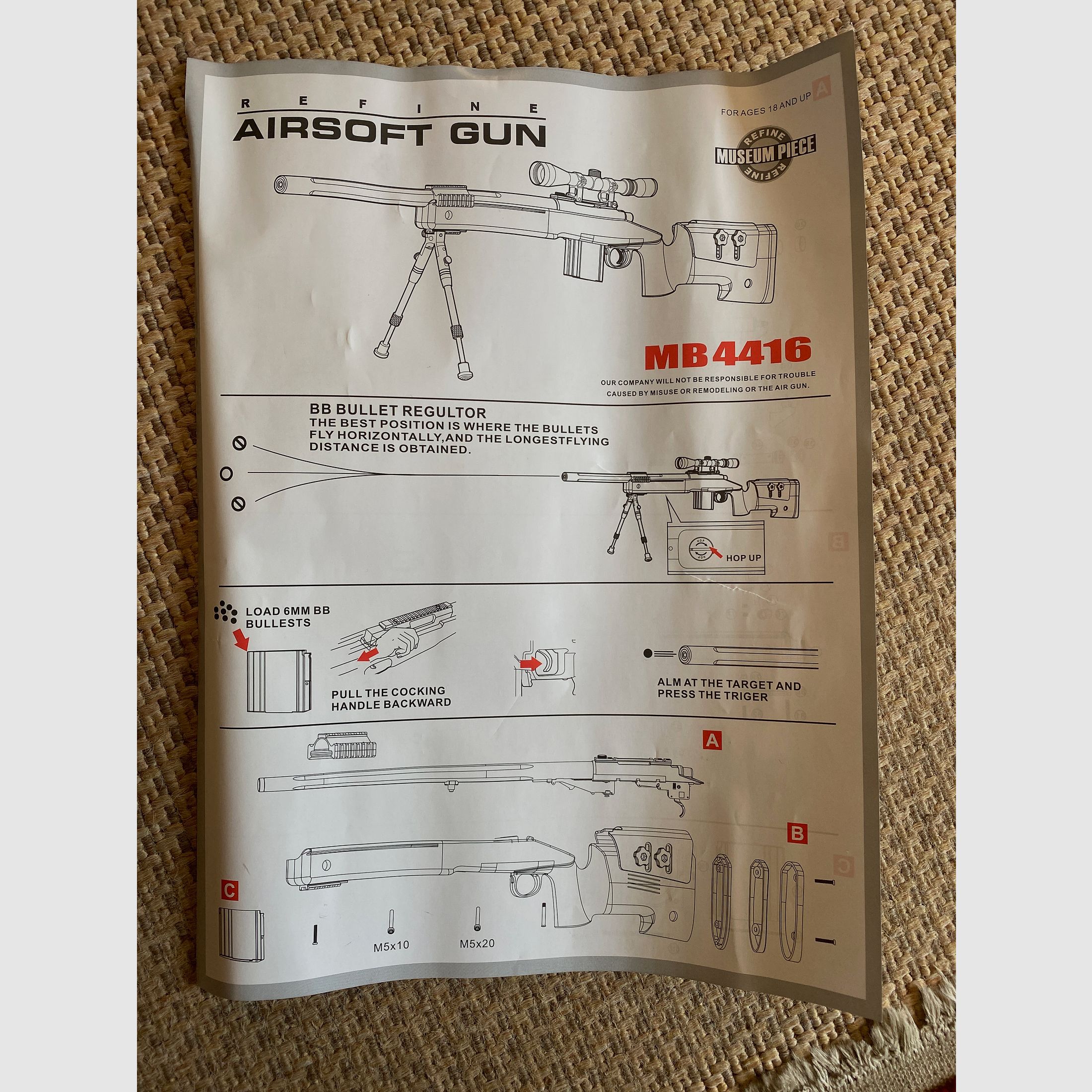 Sniper Federdruck MB4416 B