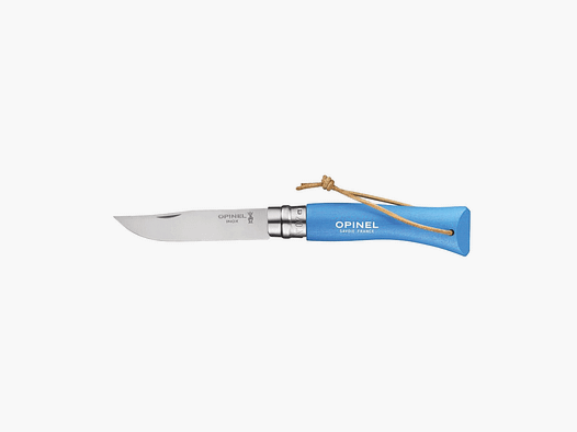 Messer – Opinel – N°07 Inox Baroudeur „Blau Cyan“