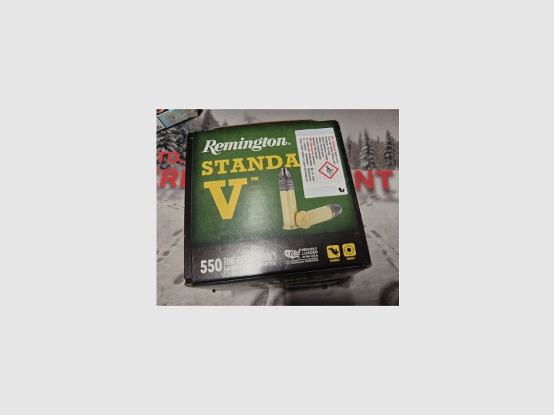REMINGTON MUNITION STANDARD VELOCITY .22 LR 38GR LRN 550 Stück