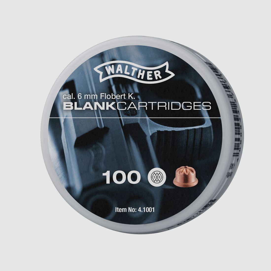 Walther blank cartridges caliber 6mm Flobert - 100 shots