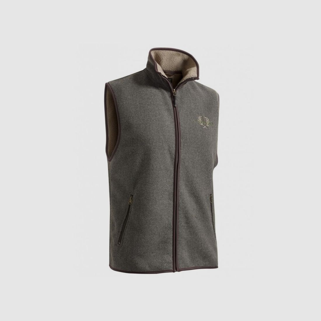 Chevalier Herren Fleece Weste Mainstone Grau