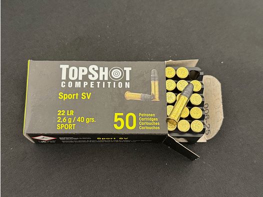 Top Preis TOPSHOT Wettkampf Sport SV .22LR 40grs Kleinkalibermunition