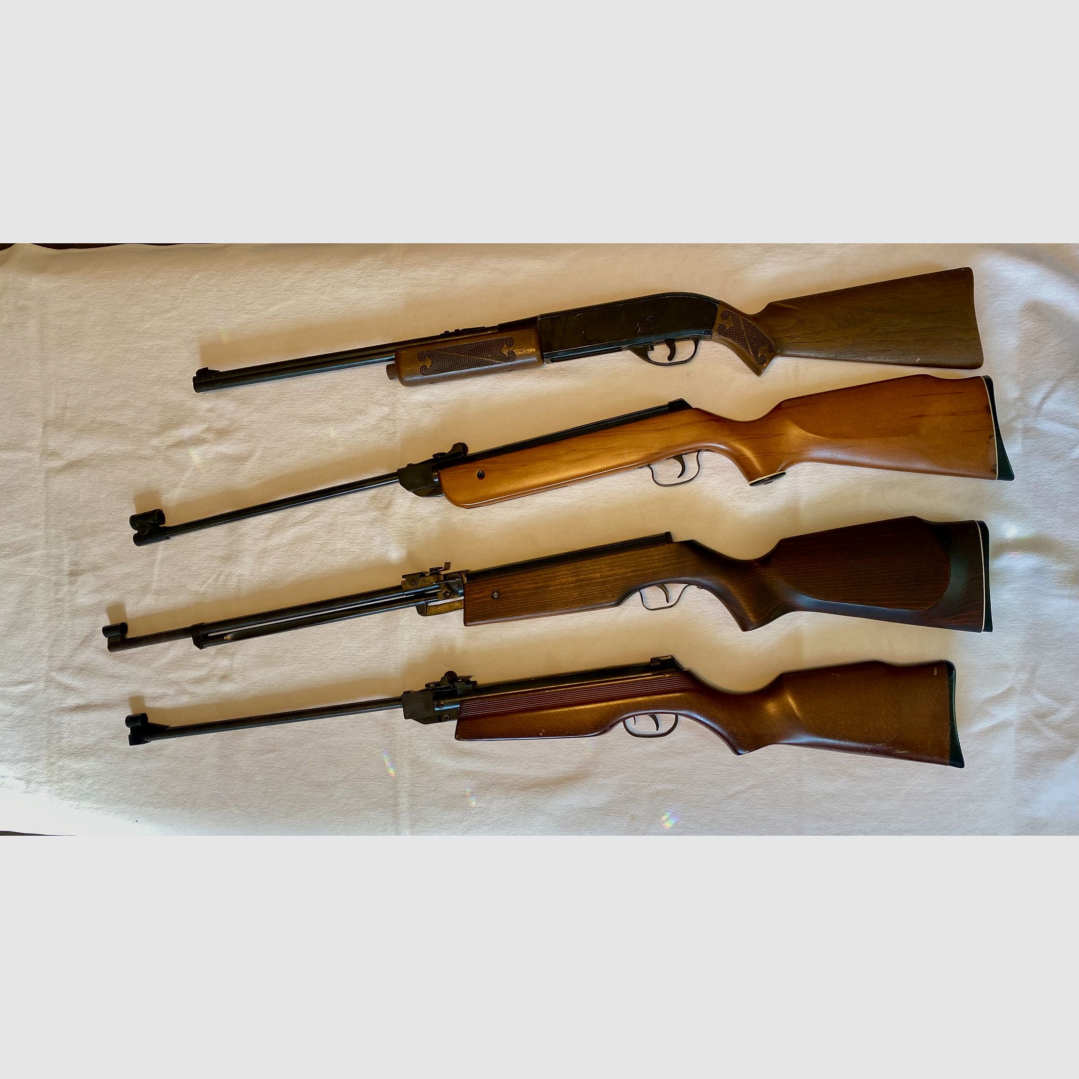 3x carabina de aire comprimido Norica 73, Umarex LG 15/ Mauser SL 300 Sistema 5,5 mm, Crosman Powermatic 500
