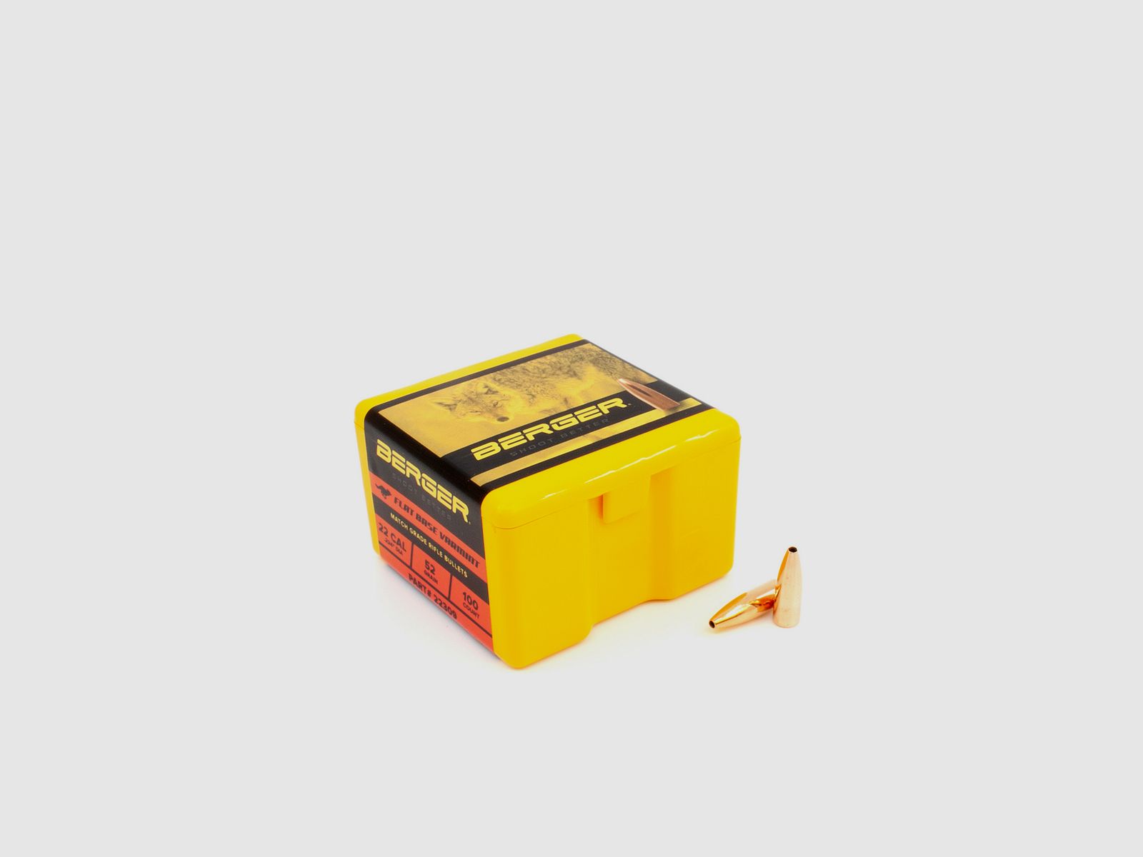 Proiettile Berger .22 FB Varmint 52GR 100 Pezzi