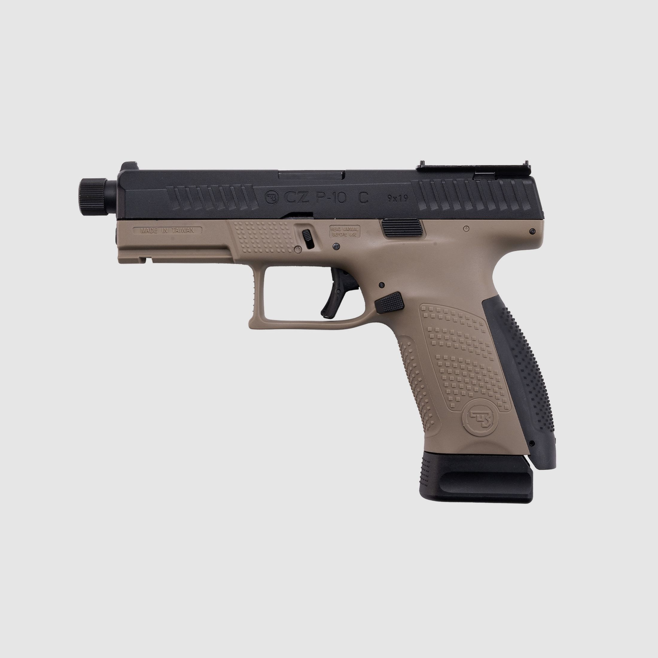 CZ 75 P-10C Prêt pour optique Dual Tone 6mm - Airsoft Co2 BlowBack