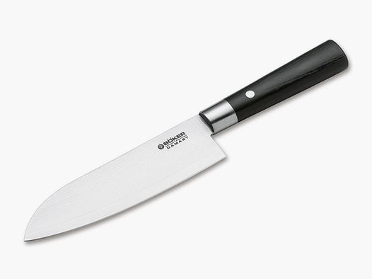 BÖKER DAMAST BLACK SANTOKU Kochmesser