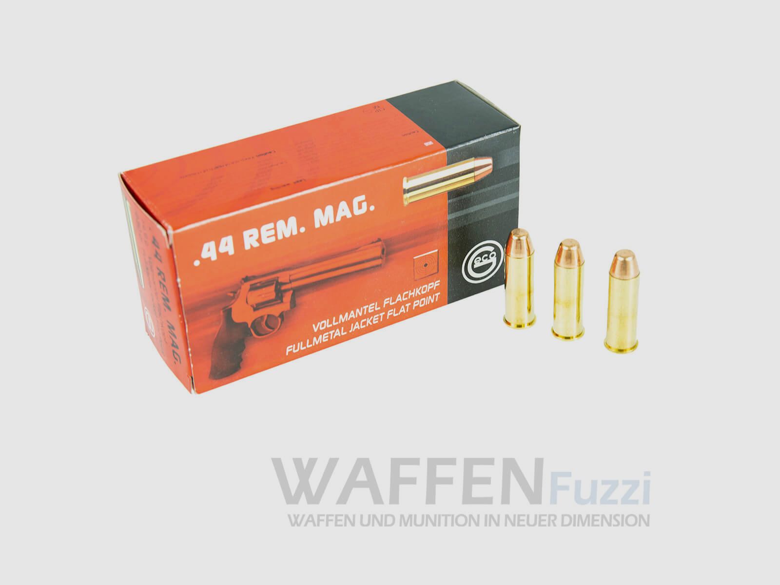 Geco .44 Rem. Magnum Full Metal Jacket Flat Nose 230grs 50 Cartouches