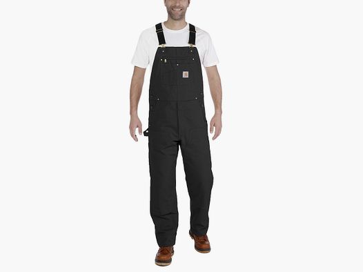 Carhartt Bib Suspender Pants Hombres Negro W46/L30