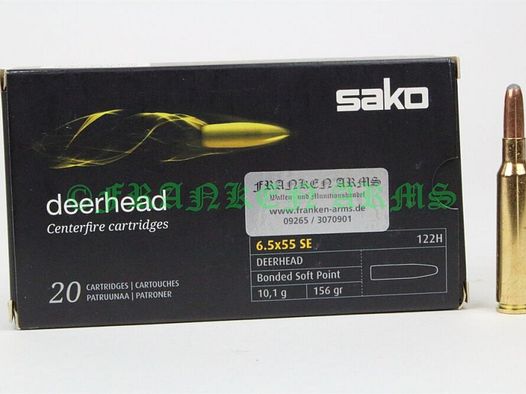 Sako	 Deerhead 6,5x55 SE 156gr. 10,1g 20 Stück Staffelpreise