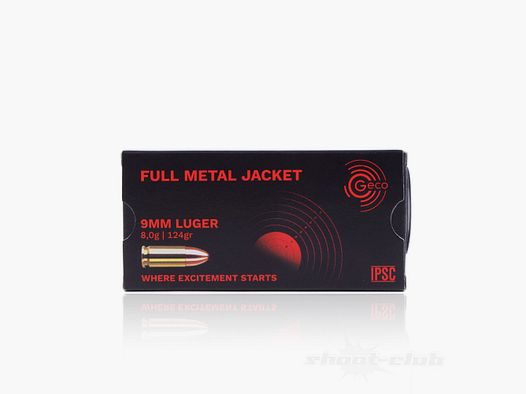 Geco FMJ 124grs 50St 9mmLuger