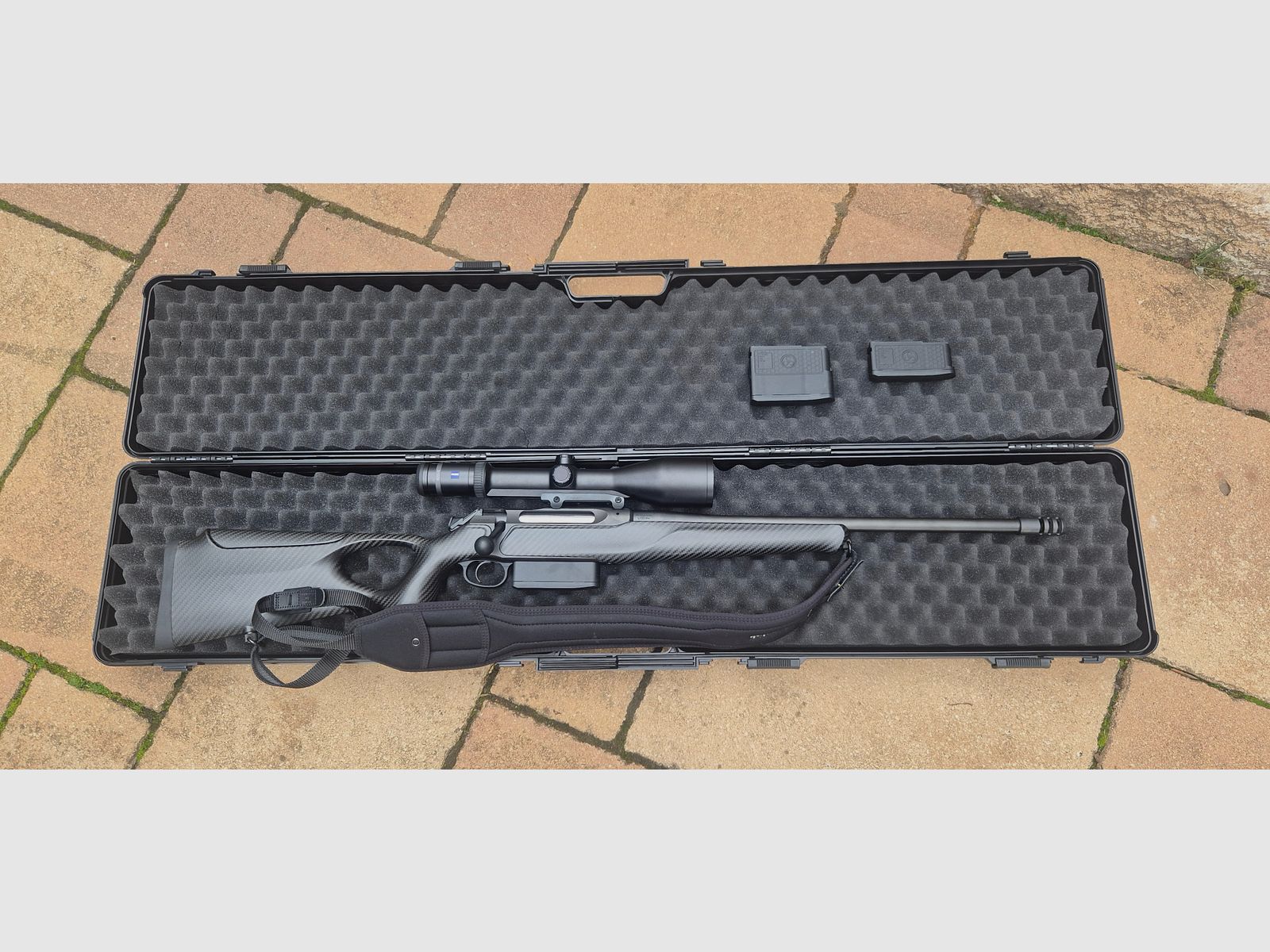 as-new repair rifle Sauer 505 Synchro XTC 30-06 Sp. with Zeiss riflescope and accessories