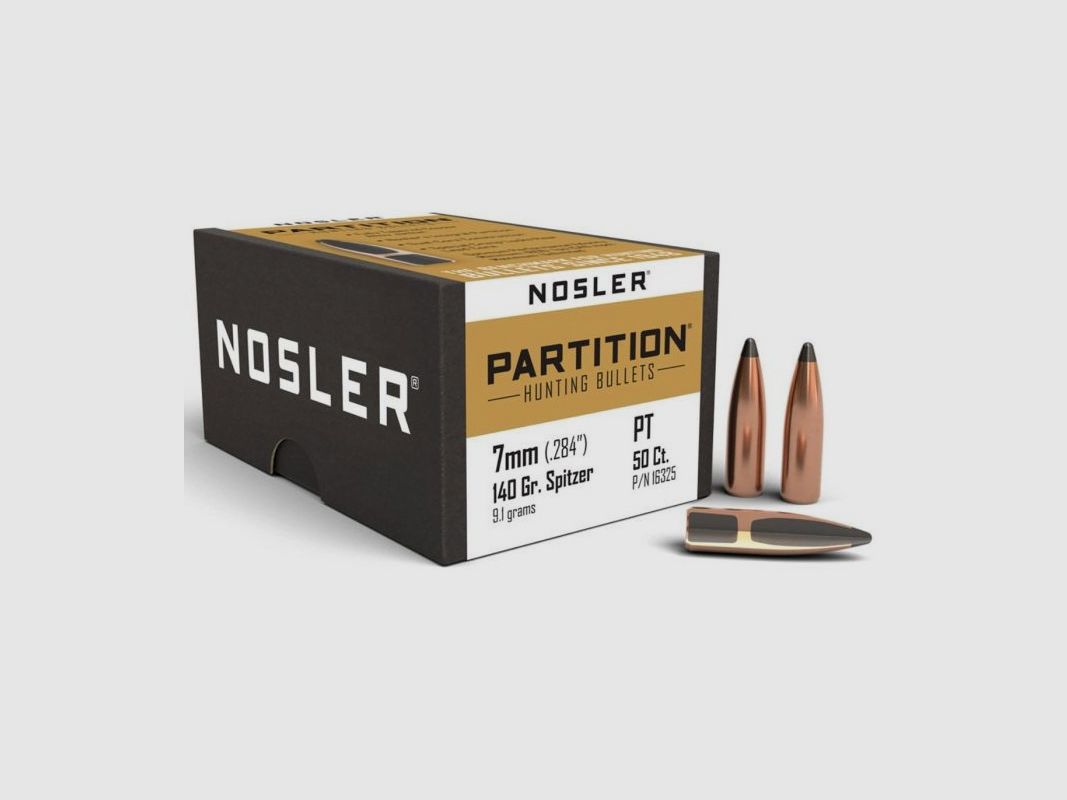 NOSLER PARTITION BULLE 7MM GR 140