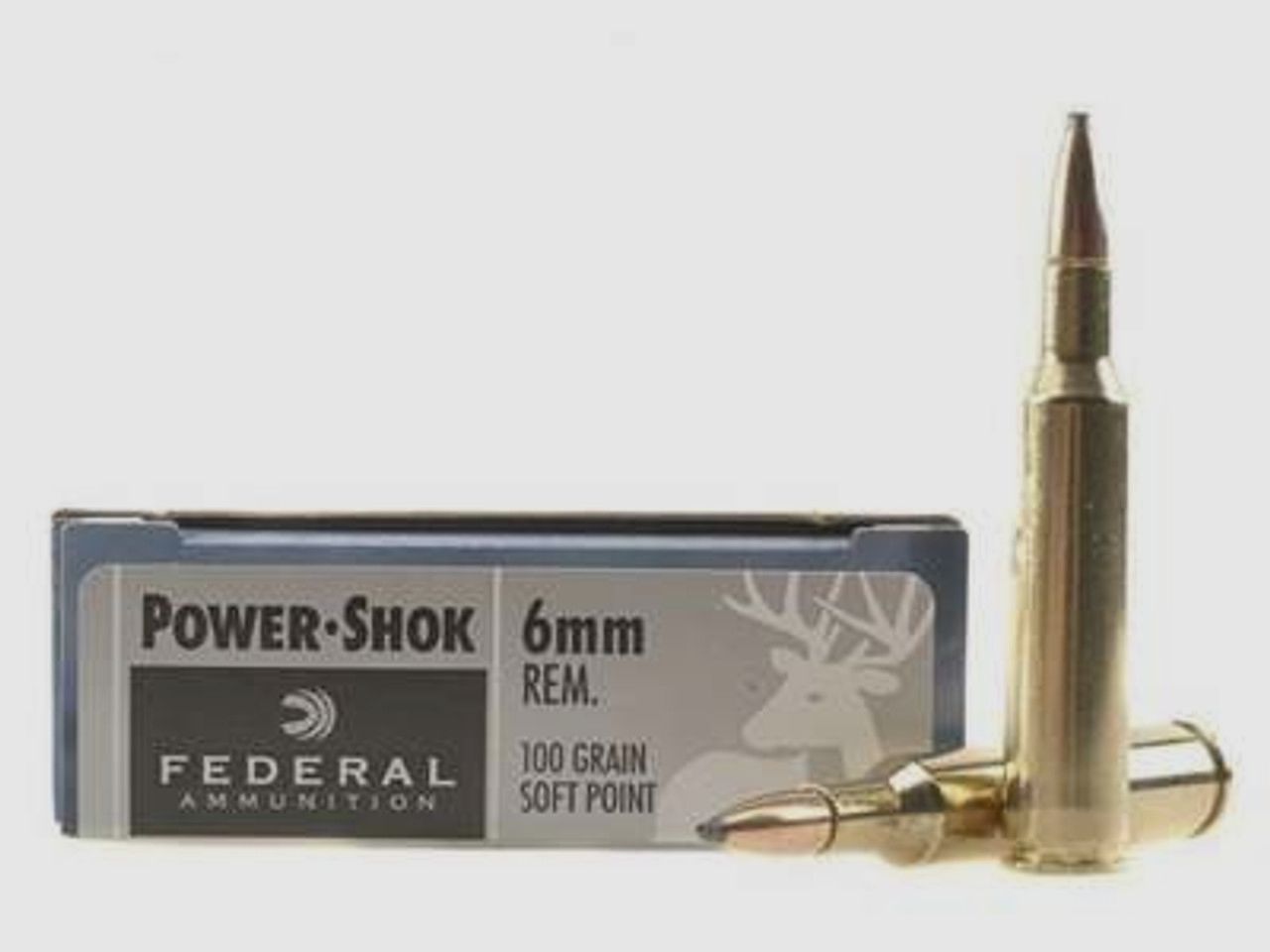 Federal Power-Shok 6mm Rem. 100GR JSP 20 cartridges