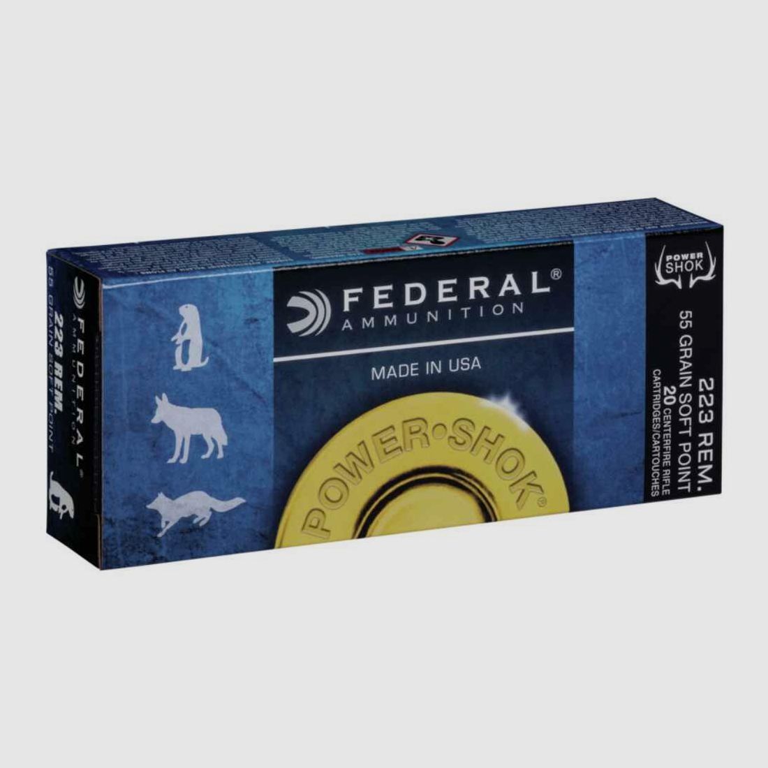 .223 Rem. Power Shok Tlm 3,6g/55grs. Federal Ammunition