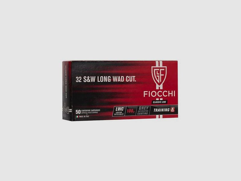 Amunicja Fiocchi .32S&W LWC WAD CUT 100GR