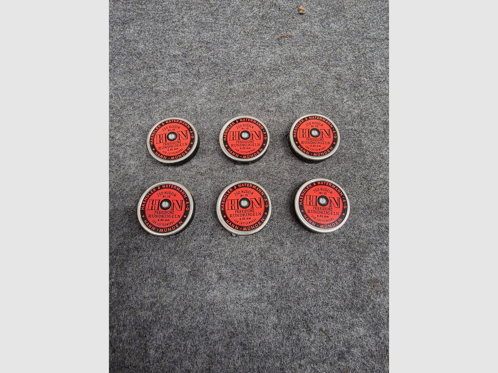 Rariteit Nr. 10 Dealer Natermann H & N puntkogels ronde kogels 4,45mm stukprijs