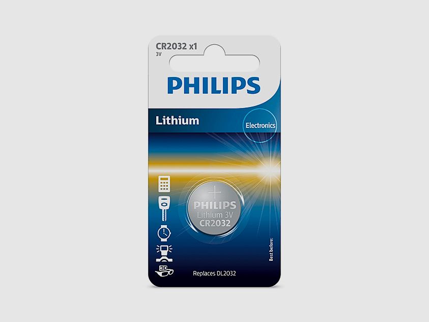 Philips Lithiumbatterie CR2032 1er-Pack