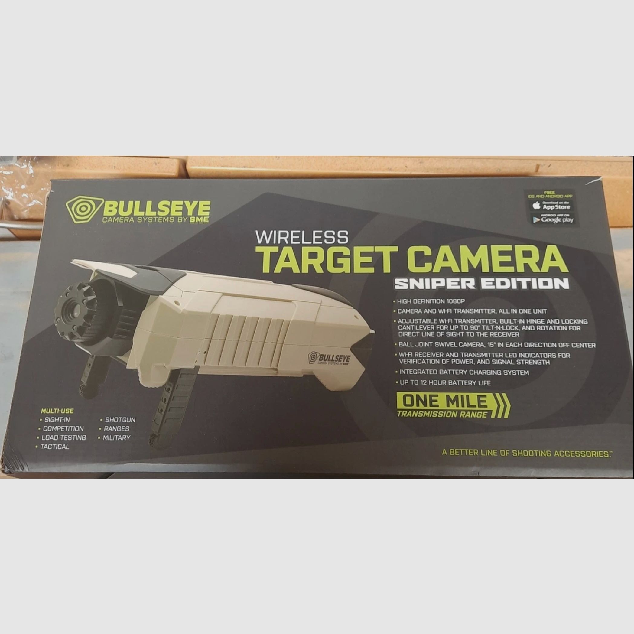 Caméra cible Bullseye Édition Sniper portée 1 mile