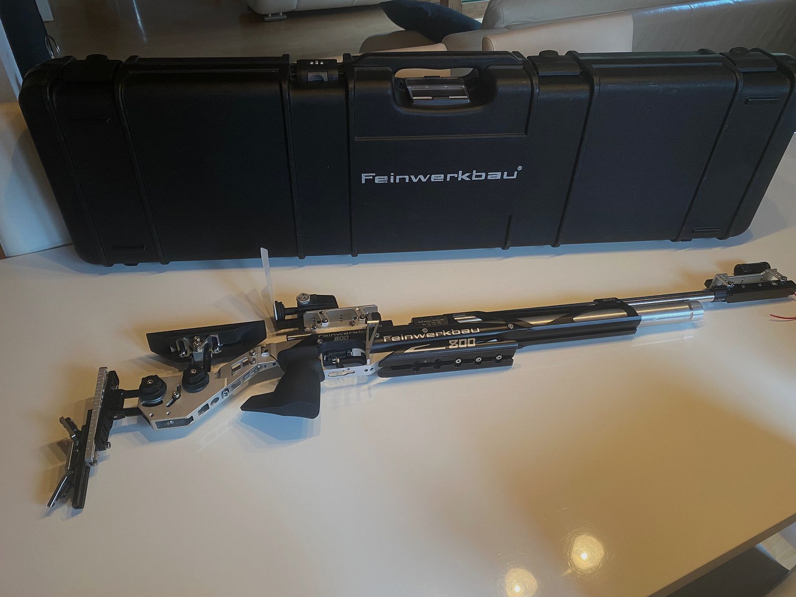 Feinwerkbau X800 Alu (Top-Zustand) inkl. SCATT-Schiene, RWS-Munition, Koffer & Zubehör – Komplettset eines Deutschen Meisters 
