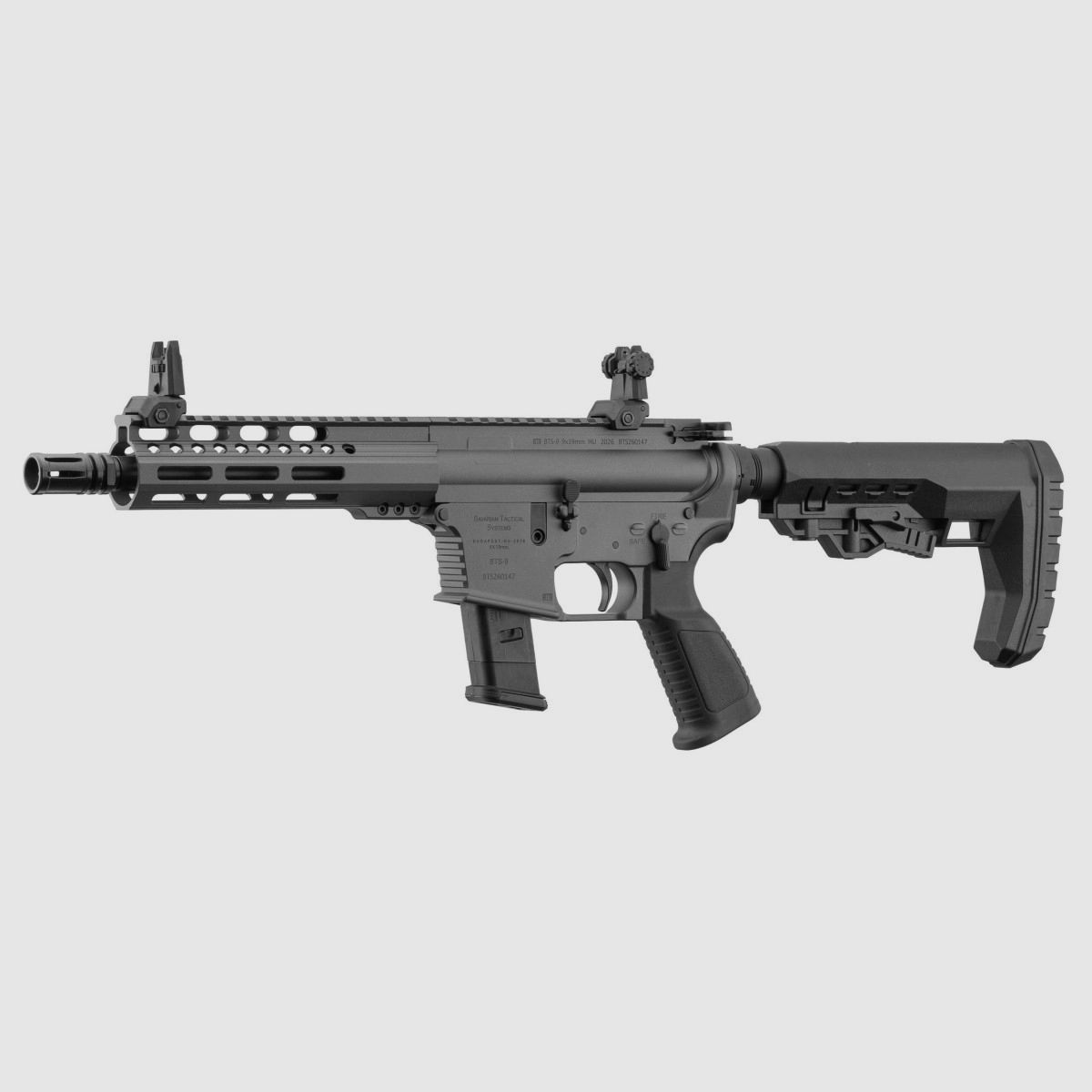 Büchse AR9 Bavarian Tactical BTS9 8.3 9x19 Cerakote Tungsten, Bild 4 von 4